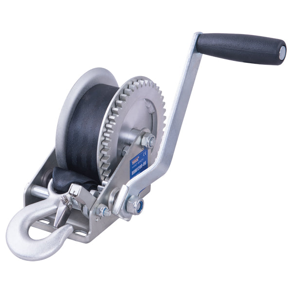 Rock, Trailer winch inkl. 8 Meter mit Haken, 545 kg, 4,2:1