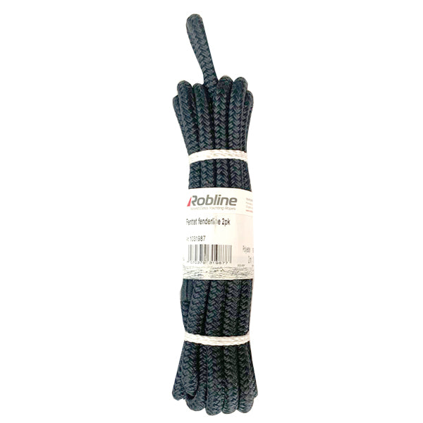 Robline, Fenderline geflochten navy 2er Pack, 6mm x 2m