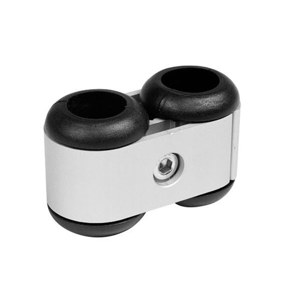 Dobbelt fitting i 25mm fra NOA set fra siden