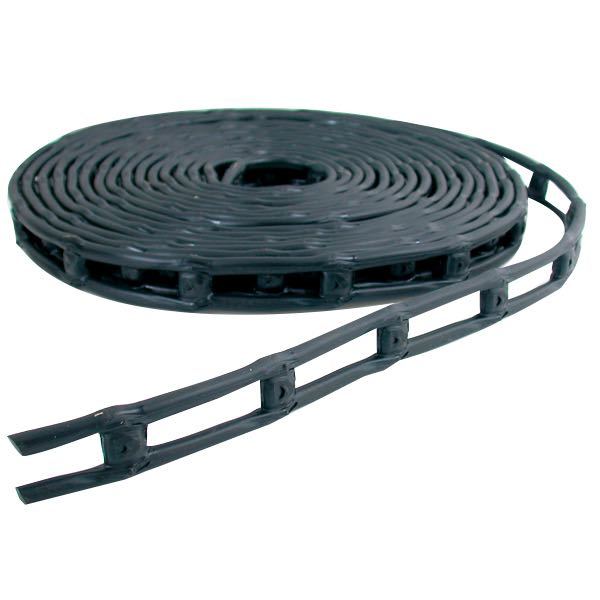 Gummi-Leiterband, 10m, schwarzes Gummi