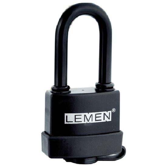 LEMEN, Wasserdichtes Vorhängeschloss mit ABS-Kunststoff langer Bügel, 50mm, 6 Stifte, Ø 9.7mm