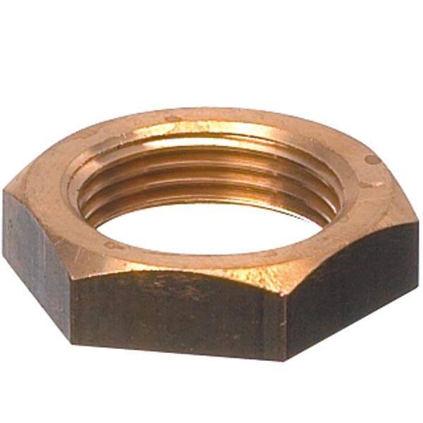Guidi, Gegenmutter 1/4" Messing, UNI EN 12165 - CW617N (CuZn40Pb2)