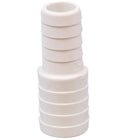 Trudesign slangeadapter 19-13mm i hvid farve, set fra siden