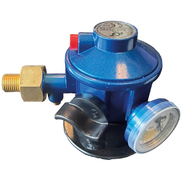 IGT, Gasregler Jumpo click on mit Manometer 1/4" Gewinde
