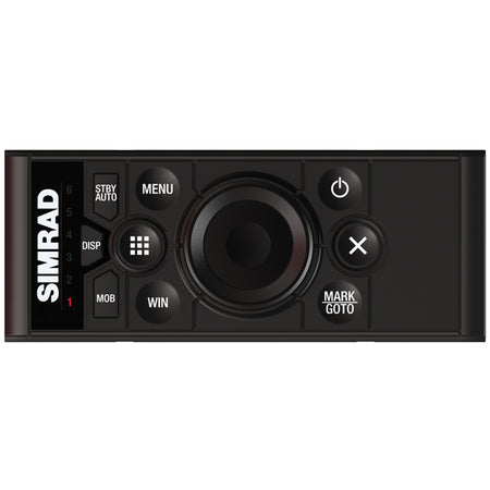 Simrad OP50 controller set forfra, udstyret med tydelige knapper til betjening.