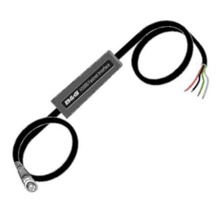 B&G H5000 fastnet interface set fra siden med tilsluttede kabler