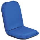 Comfort Seat cockpit hynde i middelhavsblå farve, vist ovenfra med mål 92 x 42 x 8 cm
