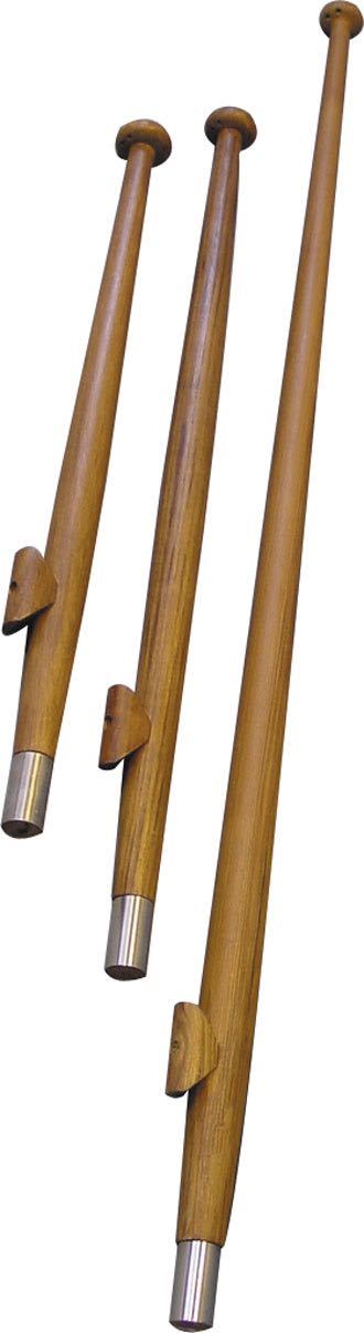 1852, Flagspil i teak 120 cm bøsning Ø25 mm