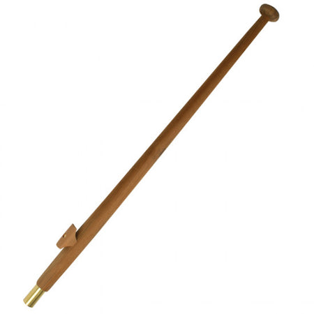 1852, Flagspil i teak 120 cm bøsning Ø25mm