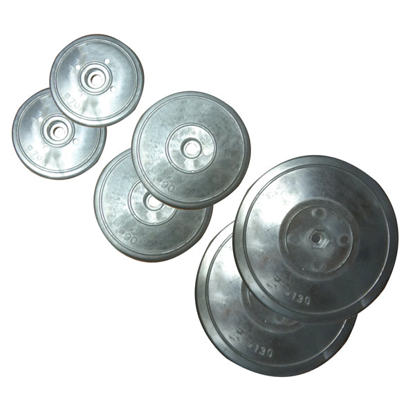 1852, Anodensatz aus Zinkblech Ø130mm 1030g