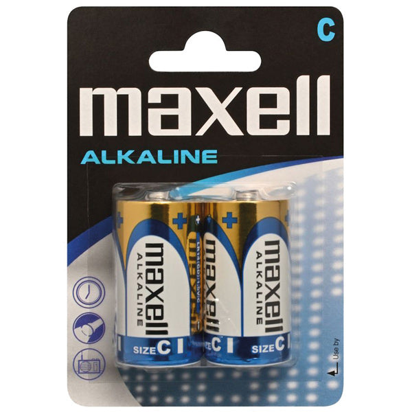 Maxell, SeaTec, Maxell Alkaline C / LR14 batterier 1,5 V 2 stk