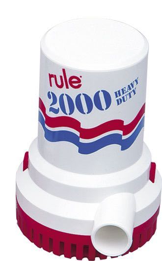 Rule, Bilgepumpe 2000 GPH, 24V, 4A, CE genehmigt