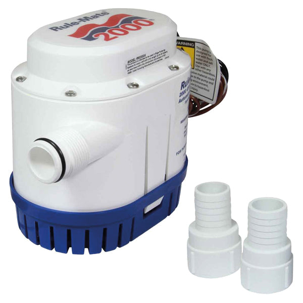 Rule, Mate Automatische Pumpe 2000 GPH 7571 L/h 24V, 7571 L/h