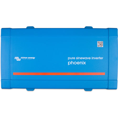 Victron Phoenix inverter set fra siden med målene H:117 x B:232 x D:327 mm