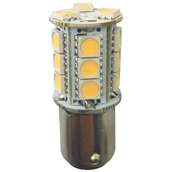 1852, LED-Glühbirne BA15D Ø23x46.5mm 10-36Vdc, 2 Stück, 2.4 W, 2700K, 90Lumen