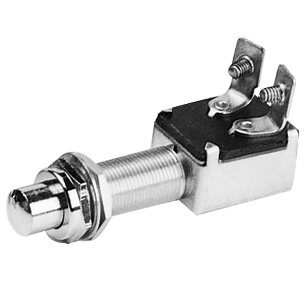 Hupenschalter heavy duty Ø13mm, 20 A, Schraubanschluss, Chrom oben