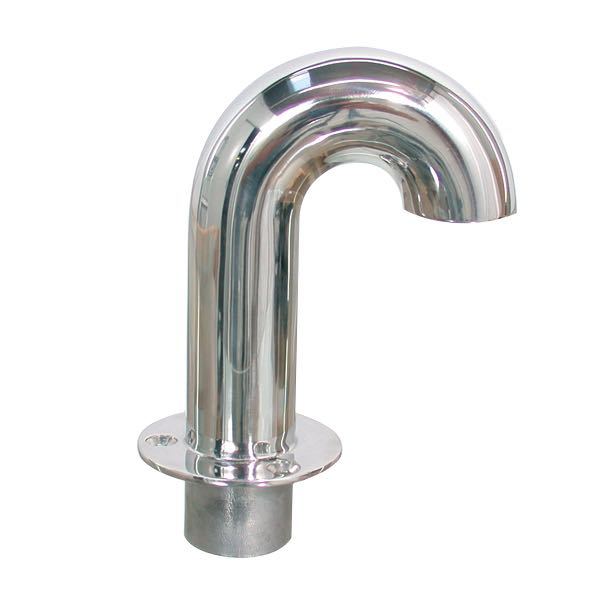 Schwanenhals RF, Ø35 mm, Edelstahl, 100 mm x 130 mm