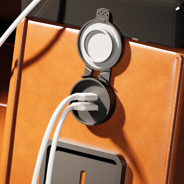 TideON, USB-C 30W/USB-A 18W 12/24V udtag til indbygning