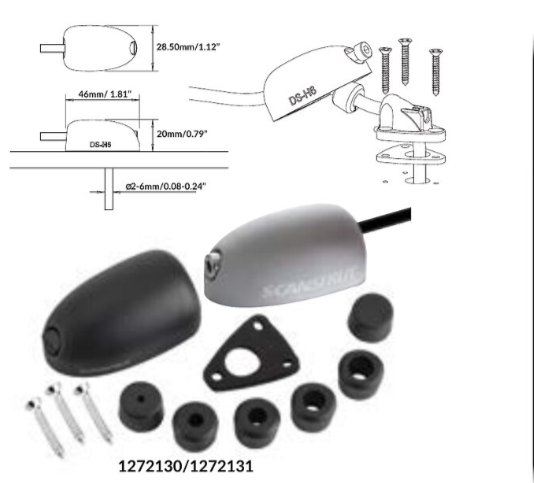 ScanStrut, Kabelverschraubung horizontal IP68 grau, 2-6mm    