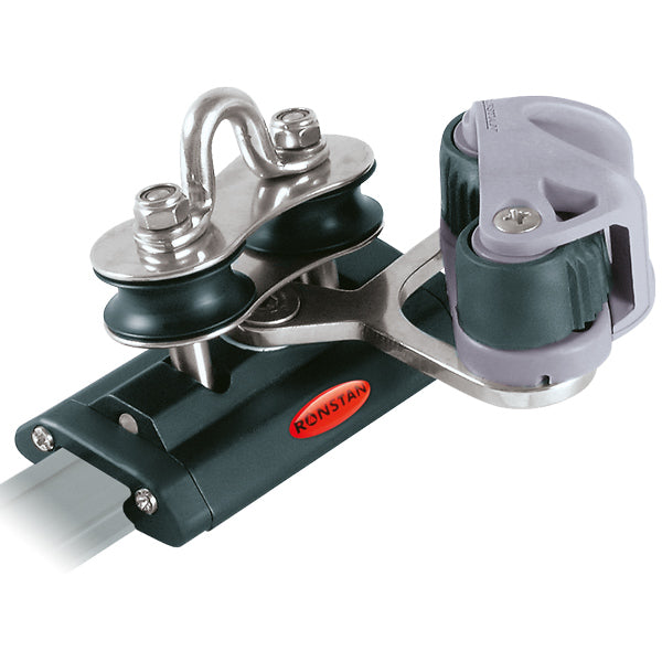 Ronstan, Schulterwagen mit Führungsblock + Froschschenkel für 19 mm Schiene, 605 kg Arbeitslast, RC11922