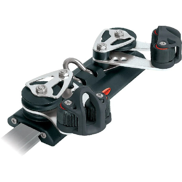 Ronstan, Löffelwagen mit Doppelblöcken & Saatgutrille, 30 mm X-Schiene, RC13023