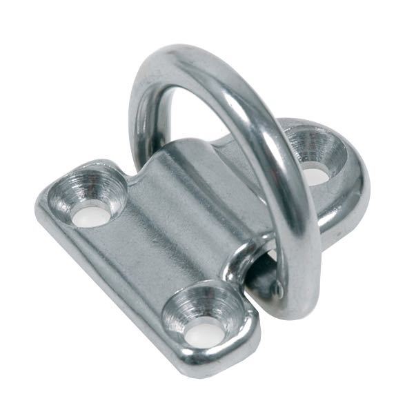 Pad-Eyes RF 65x75mm, 3000kg, AISI 316, Dreiloch-Montageplatte