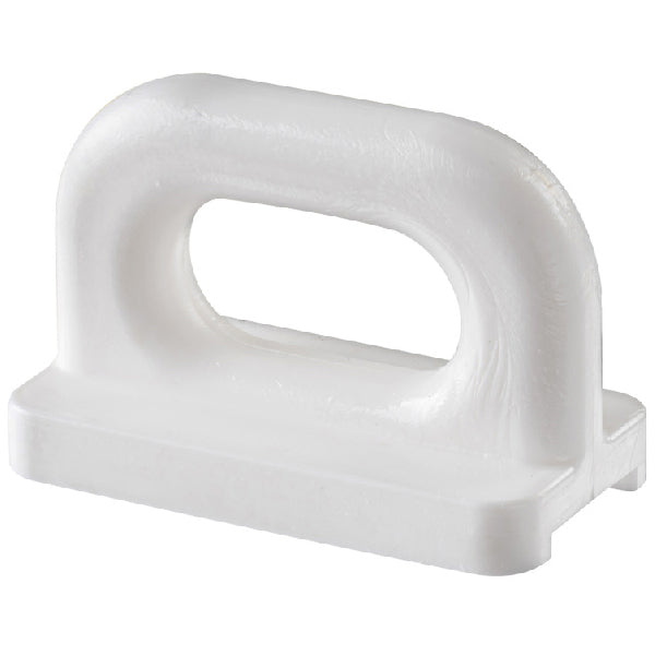 Schlingenschlitten gerade, 16mm, Nylon weiß, Bruchfestigkeit 400 kg