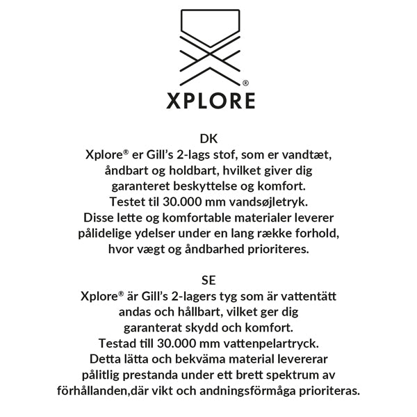 Jakken set fra siden med reflekterende elementer