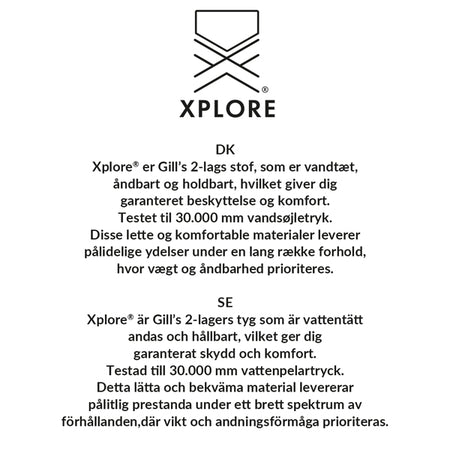 Jakken set fra siden med reflekterende elementer