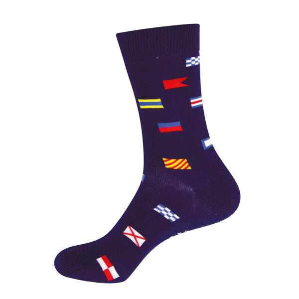 Socken mit Signalflaggen