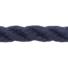 Robline fortøjningsline i navy farve, 14 mm tyk, 1 meter lang.