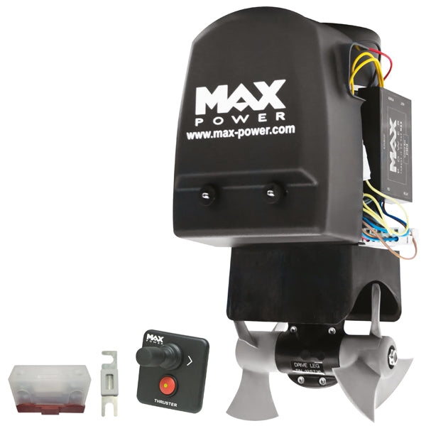 Max Power, Bovpropel Kit CT45 12V med Joystick og Sikring - 39 kg Trykkraft, 175 A