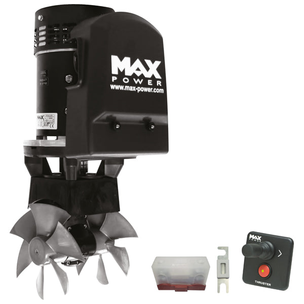 Max Power, Bovpropel Kit CT100 12V med Joystick og Sikring - 34-52 fod, 9,5 HK, 96 kg Trykkraft