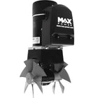 Max Power CT80 12V composit bovpropel set forfra, klar til montering på båd.