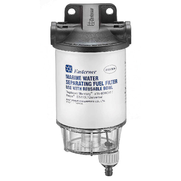 Kraftstofffilter mit Verbundstoffdeckel - 10 Mikron, 3/8" - 10 mm