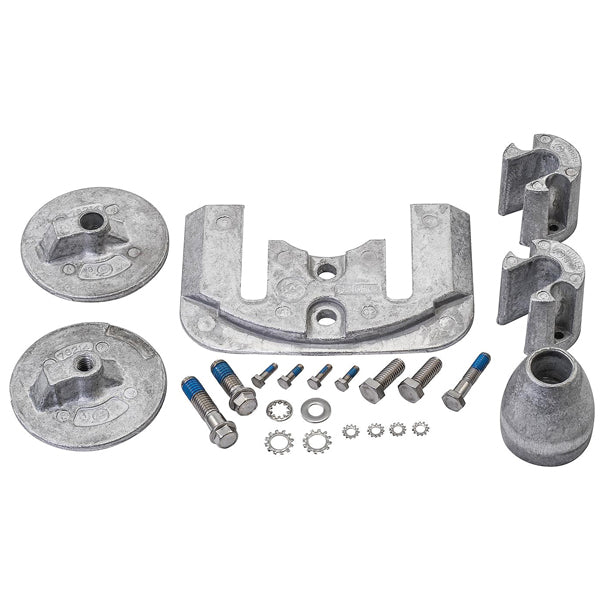 Quicksilver, aluminiumanodesæt, 888761Q04, til MerCruiser Bravo III, 2003-