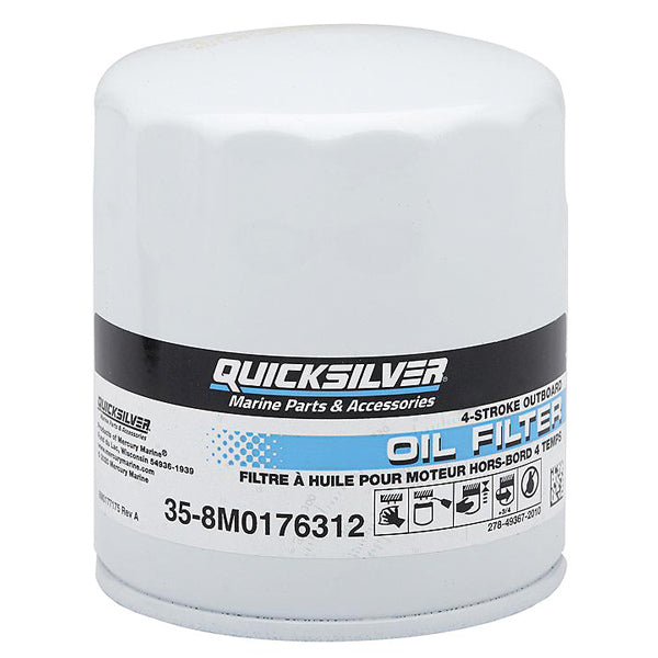 Quicksilver, Udskiftningsoliefilter, 8M0176312, Til 175-300 hk 3,4L V6 og 4,6L V8