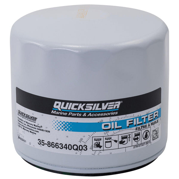 Quicksilver, Oliefilter, 866340Q03, Til MerCruiser sterndrev og indenbordsmotorer