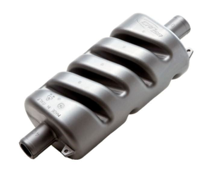 Schalldämpfer, Past, Ø75mm Max. 90 PS, 150 mm x 105 mm x 375 mm