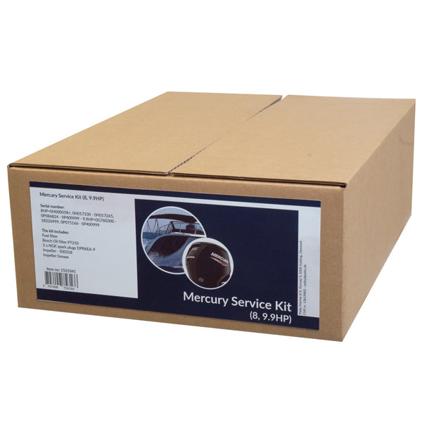 SeaTec Mercury Servicekit 1 set fra siden, klar til montage