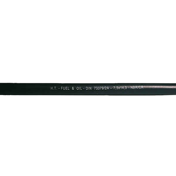 Benzinslange fra SeaTec i gummi, Ø10.0mm x 17, 10 meter lang.