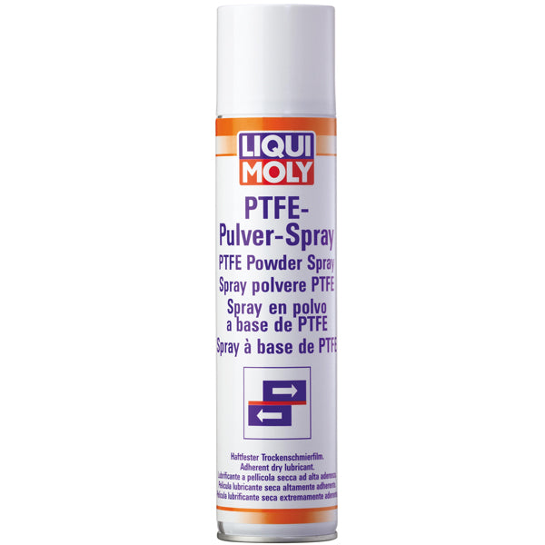 Liqui Moly, Teflon Powder Spray PTFE, Trockenschmiermittel für Holz, Textilien und Kunststoffe, 400 ml
