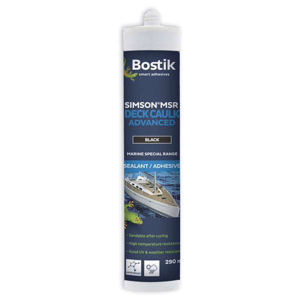 Simson Msr, DC Klebe- und Dichtmittel, schwarz,  Bostik DECK CAULK - 290ml