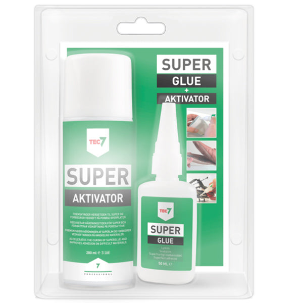 Tec7, Superkleber und Aktivator, 50ml + 200ml, 250ml