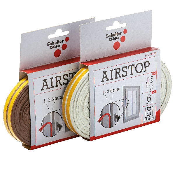 SeaTec, Selvklæbende tætningsliste E-profil hvid 6 m - Vejrbestandig og lyddæmpende