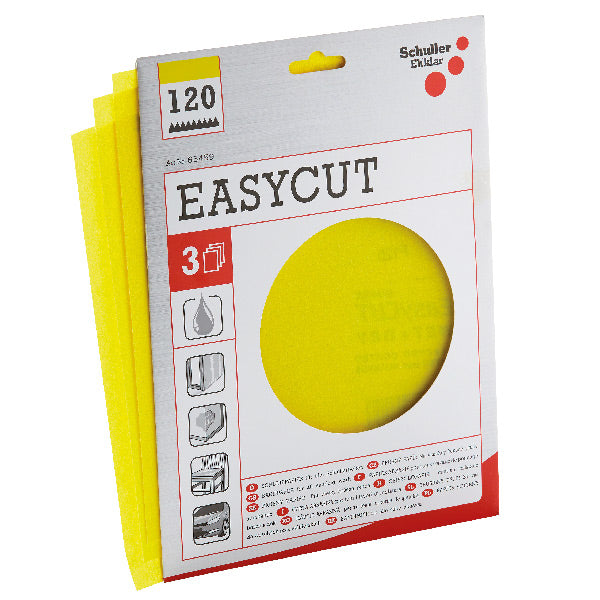 Schuller, Slibepapir ark P180 230 x 280 mm - 3 stk