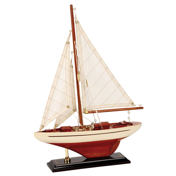 Modellboot Segelboot 25x6x35 cm