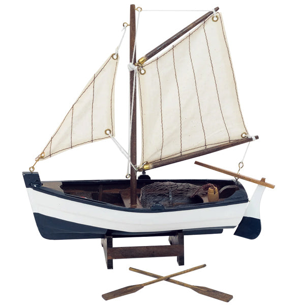 SeaTec, Modelsejlskib med åre, 22x22cm