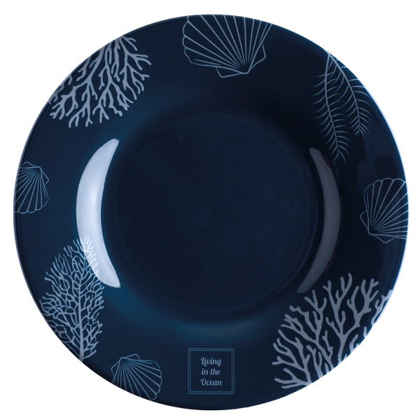 Marine Business, MB Living dessert tallerken, Ø20cm, 6 stk, marineblå/beige