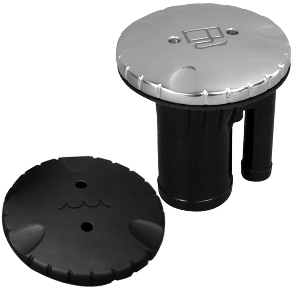 Attwood, Deckseinfüllstutzen Fuel 38mm mit Entlüftung schwarz Kunststoff 